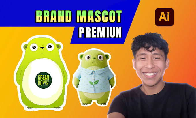 create a professional brand character