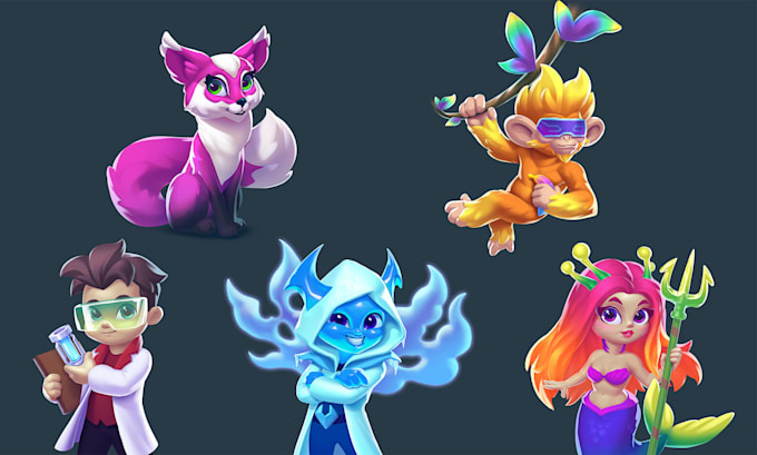 create cute stylized character design