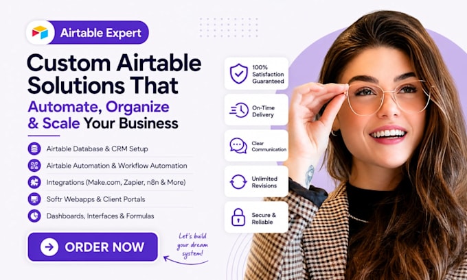 setup airtable crm airtable database airtable workflow airtable expert softr