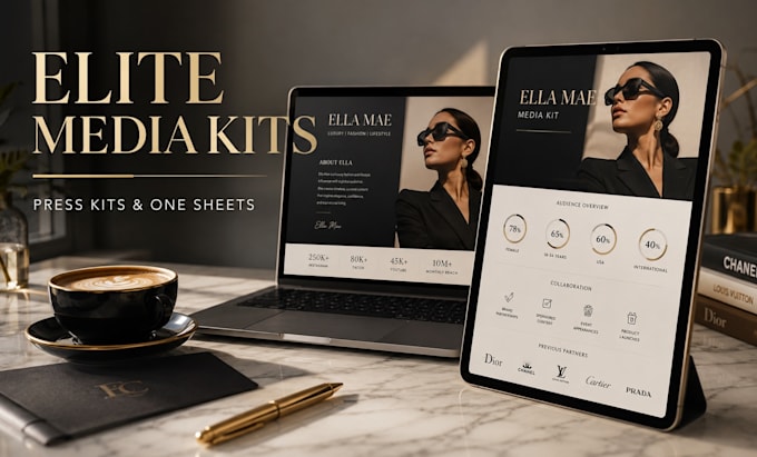 design conversing influencer media kit and speaker one sheet