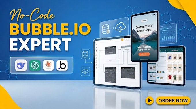 build bubble io website, build bubble app, bubble developer, bubble saas
