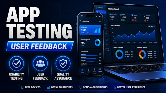 test your app or software and provide detailed feedback