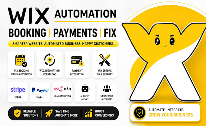 do wix automation fix wix website errors wix booking system wix payment method