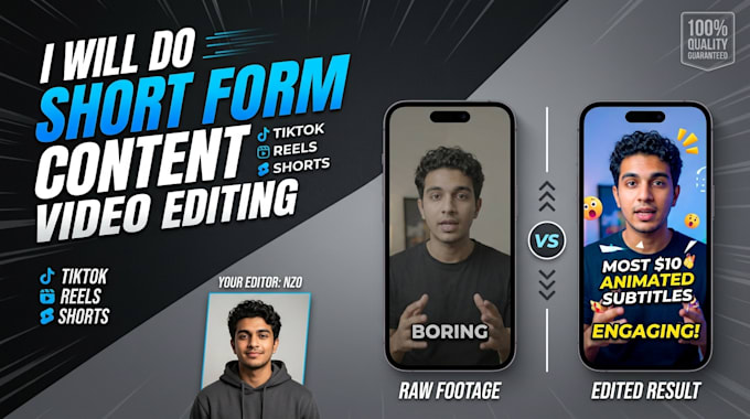 do short form content video editing