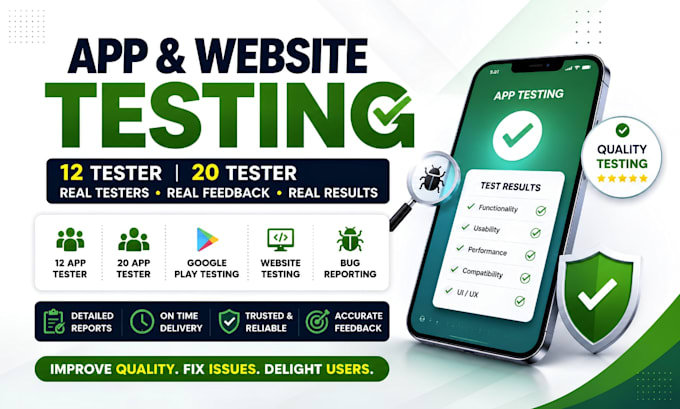 12 tester 20 tester google play 12 app 20 app tester qa testing website testing