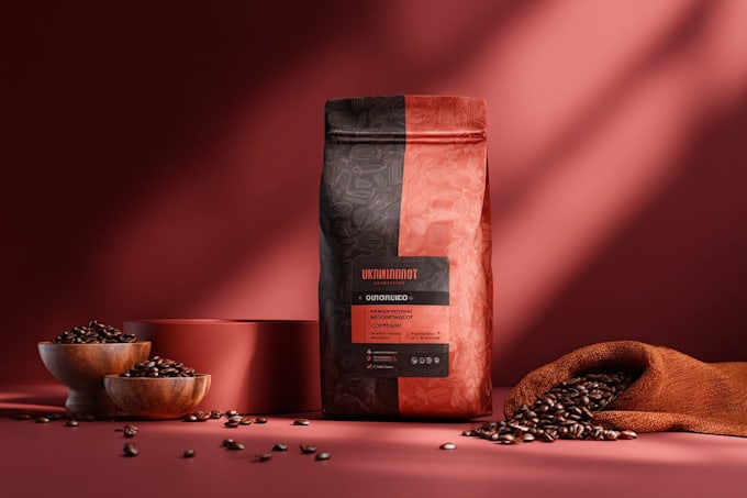 design coffee labels, packaging, and pouches