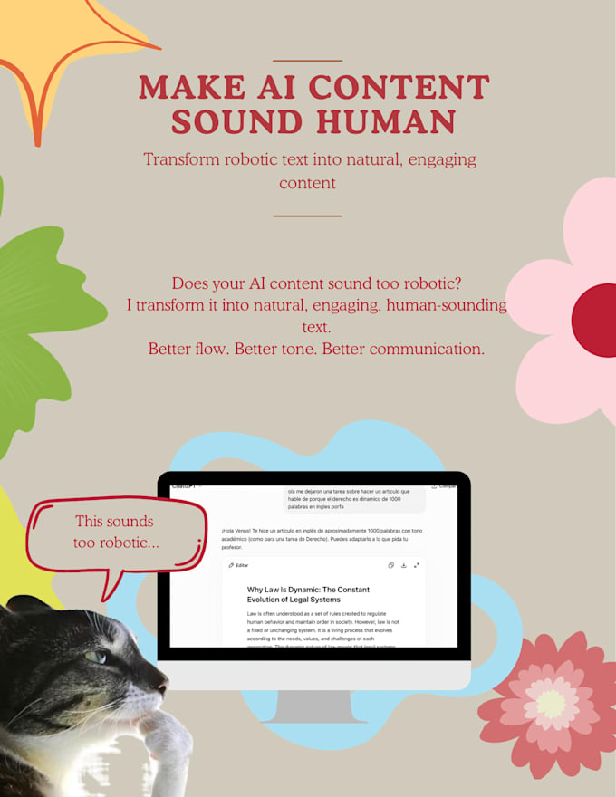 humanize and improve ia generated content