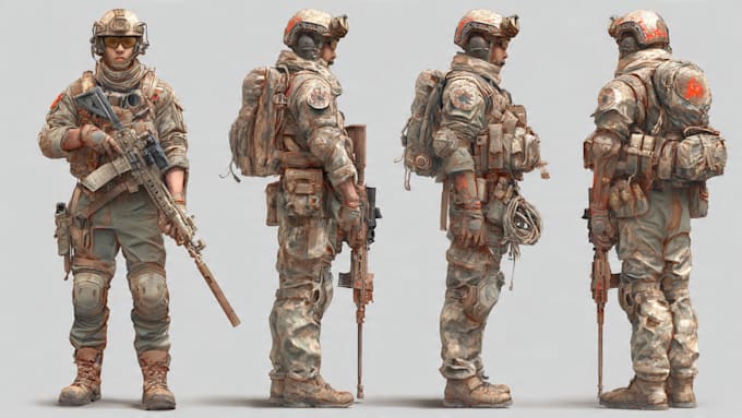 create military tactical character