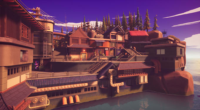design a game ready unreal engine 5 levels, maps, scene and environments