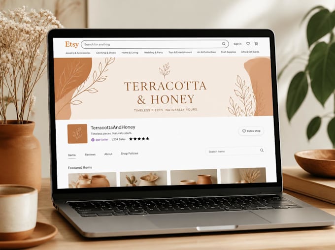 design a beautiful etsy banner for your shop