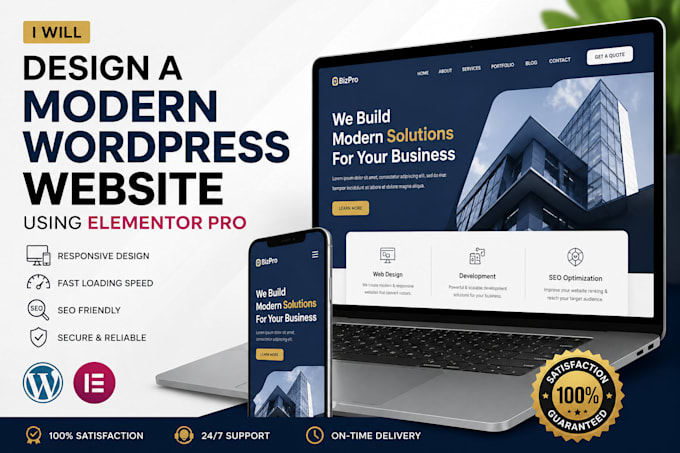 design a modern wordpress website, wordpress redesign, wordpress fix, nextra