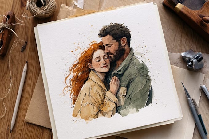 illustrate anything in watercolor style