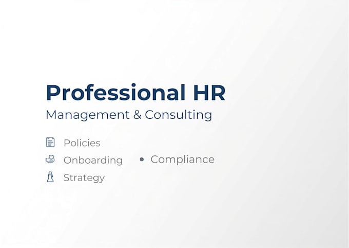 holistically manage your HR related matters