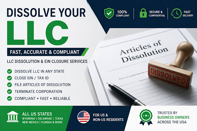 file llc amendment llc reinstatement llc dissolution and ein closure