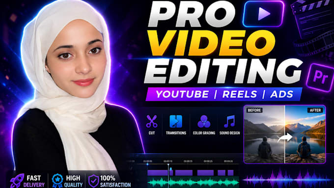 professional video editing for you in a cinematic style