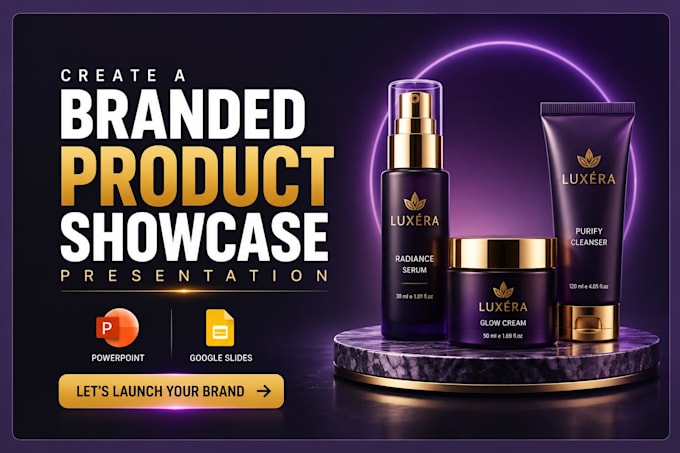 create a branded product showcase presentation for your business