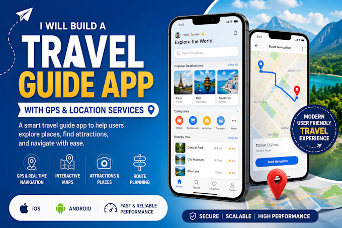 build a travel guide app with gps and location services