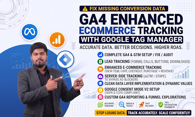 setup google analytics 4, ga4 ecommerce tracking, ga4 server side tracking