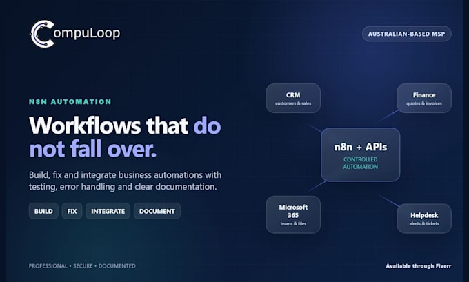build and fix n8n automations and API integrations