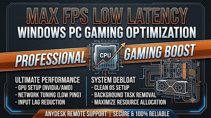 optimize your gaming PC for maximum fps and low latency
