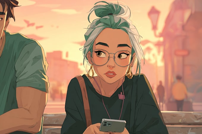 draw cartoon illustrations and characters