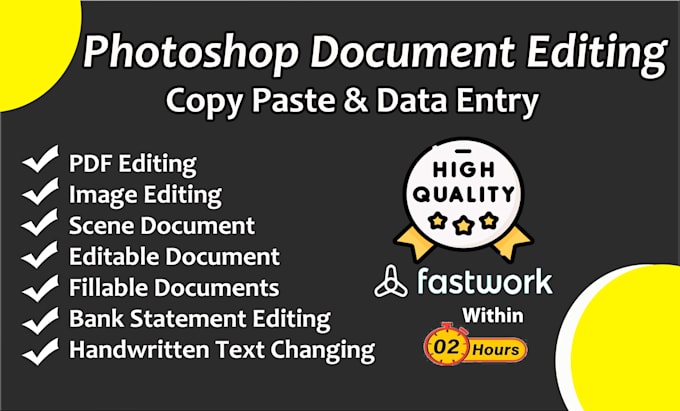 professionally edit or modify you pdf files in photoshop