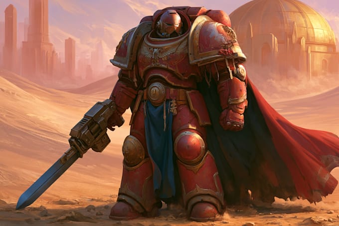 making a warhammer 40k character art