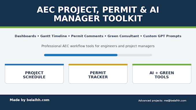 create project dashboard permit tracker and ai workflow