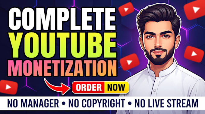 do complete youtube channel monetization promotion