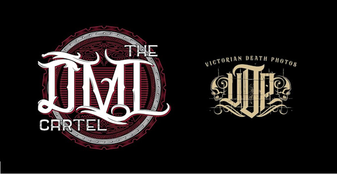 do unique blackletter calligraphy old english font logo design