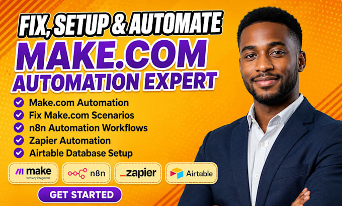 setup make com fix make scenario make com automation made com workflow zapier