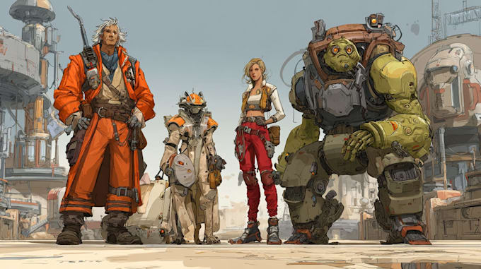 design stunning sci fi portrait or character art