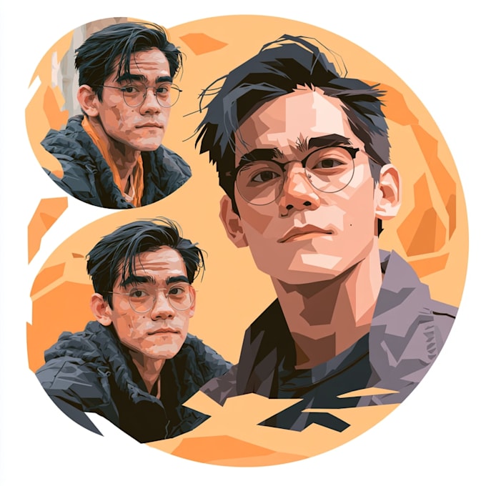 draw vector portrait from photo