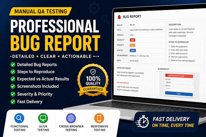 manually test your website or app for bugs