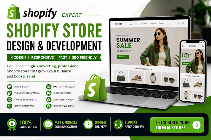 responsive shopify ecommerce website