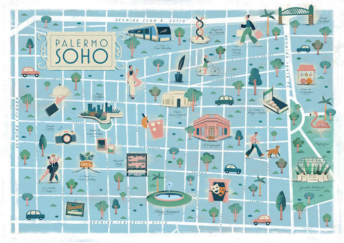 do custom map, site plan, travel guide