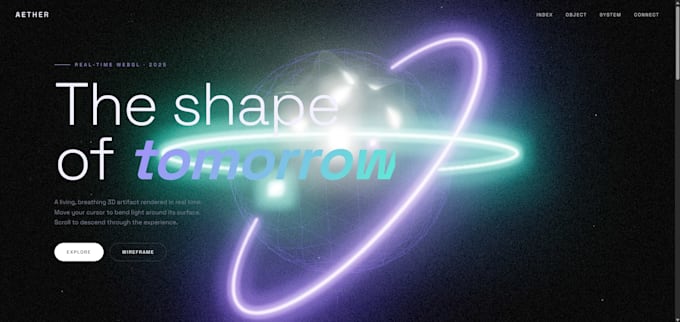 create an interactive 3d vibecoded website for your business