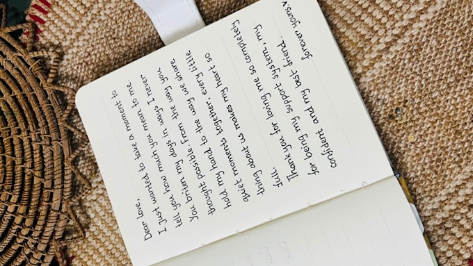 write anything with my beautiful handwriting