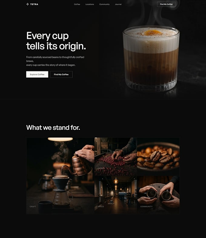 design and develop a premium website for your cafe or coffee shop