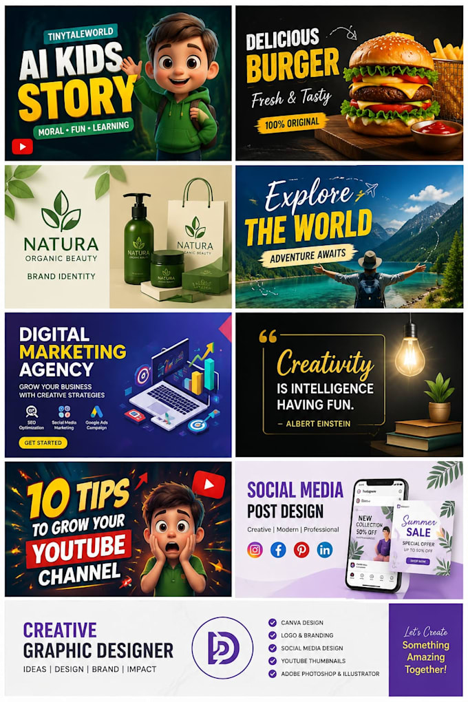 create an eye catching  design for your content