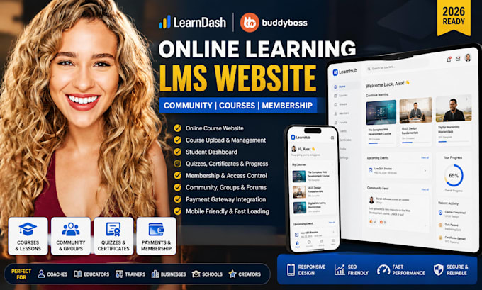 build online learning lms website learnworlds website, course upload website