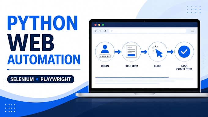 automate web tasks using python, selenium and playwright