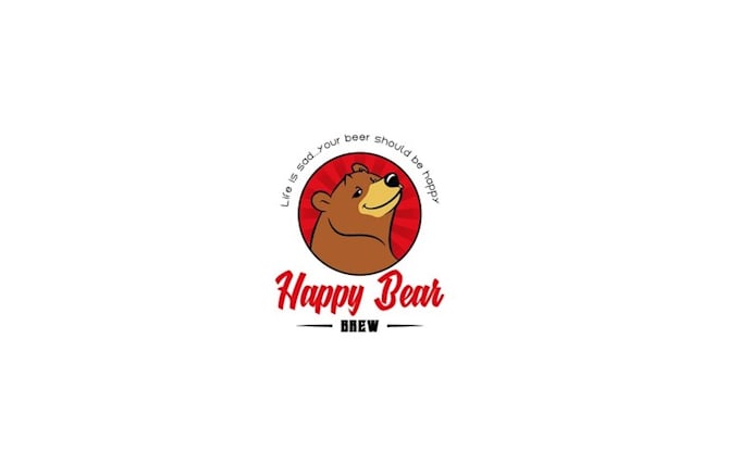 design happy bear brew logo