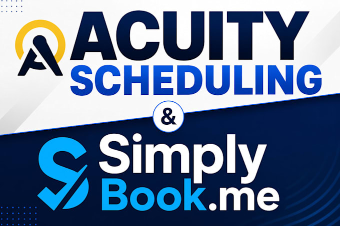 setup acuity scheduling or simplybook appointment website