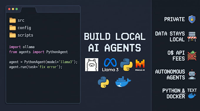 build local ai agents and llm tools with ollama and python