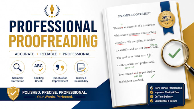 proofread and edit your english content
