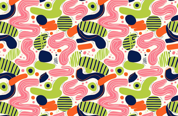 create custom seamless pattern for fabric print, paper gift