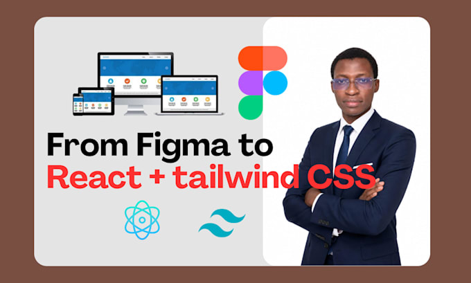 convert figma to react, tailwind CSS, responsive pixel perfect website