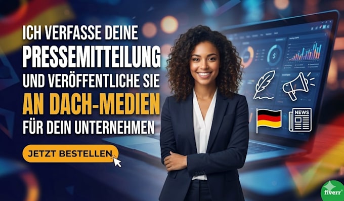 write your german press release distribute to dach media