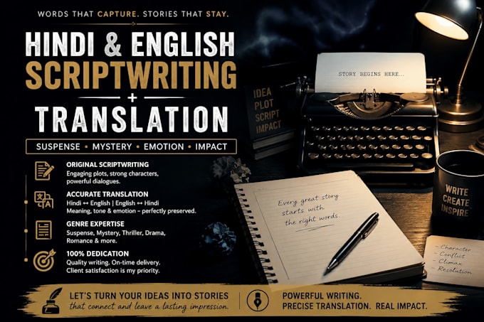 provide accurate english typing and creative writing